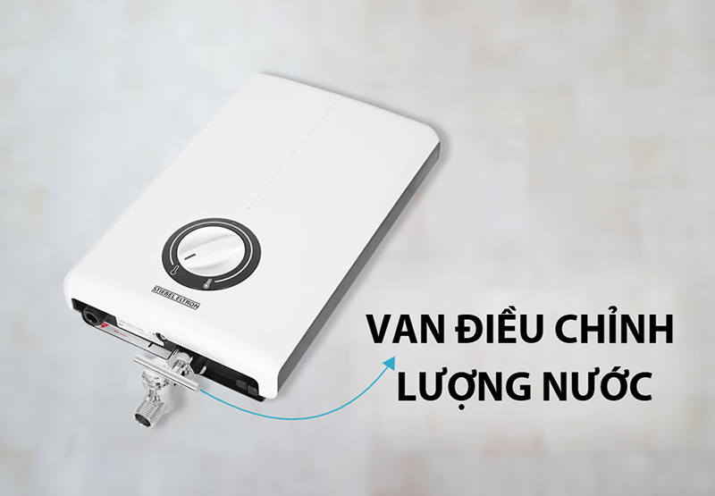Máy Nước Nóng Trực Tiếp Stiebel Eltron 4500W XG 45 EC có van điều chỉnh lưu lượng nước
