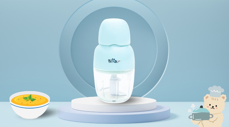 Dễ dàng mang theo Máy Xay Thực Phẩm Bear QSJ-B01P1