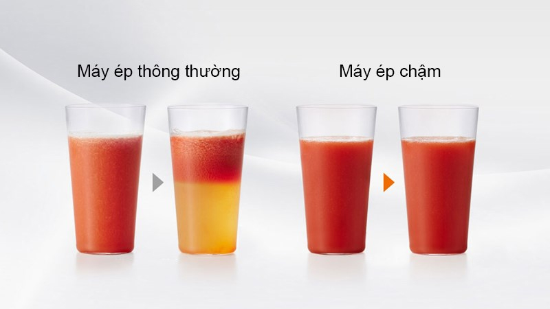 Sử dụng máy ép chậm để giữ trọn hương vị và bảo quản nước ép lâu hơn