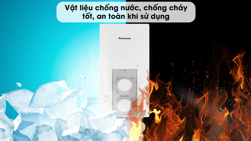 Vỏ máy nước nóng Panasonic có khả năng chịu nhiệt tốt