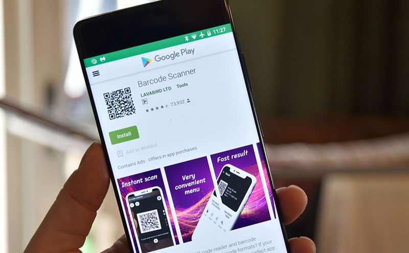 App Barcode Scanner quét mã vạch trên Android