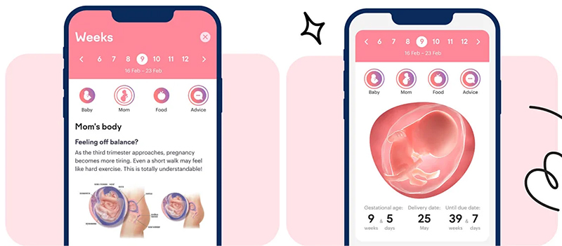 App theo dõi thai kỳ Amma