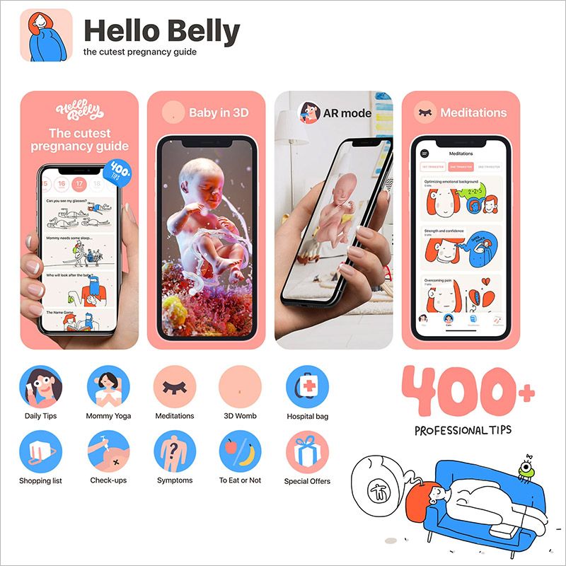 App theo dõi thai kỳ Hello Belly