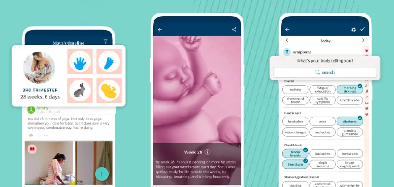 App theo dõi thai kỳ Ovia Pregnancy Tracker