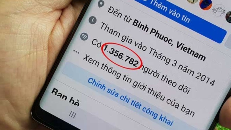 Buff Facebook để thu hút khách hàng hoặc tạo cảm giác nổi tiếng