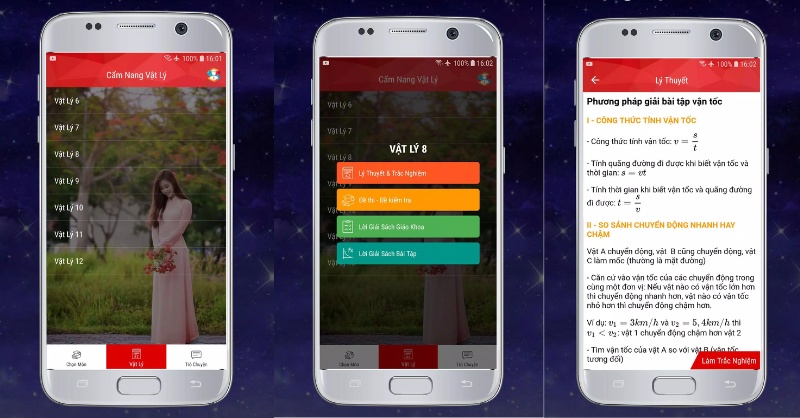 Cẩm Nang Vật Lý Offline hỗ trợ học sinh ôn tập và củng cố kiến thức môn Vật Lý