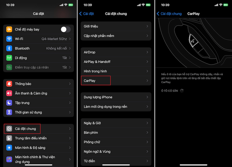 Kết nối Apple CarPlay
