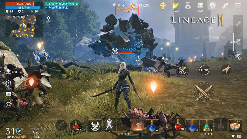 Đồ họa chất lượng của Lineage 2M
