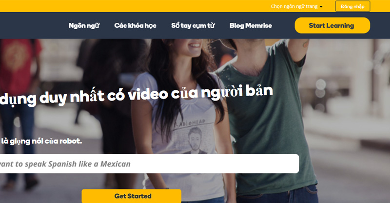 Chọn Start Learning