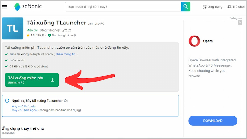 Tải xuống Minecraft TLauncher