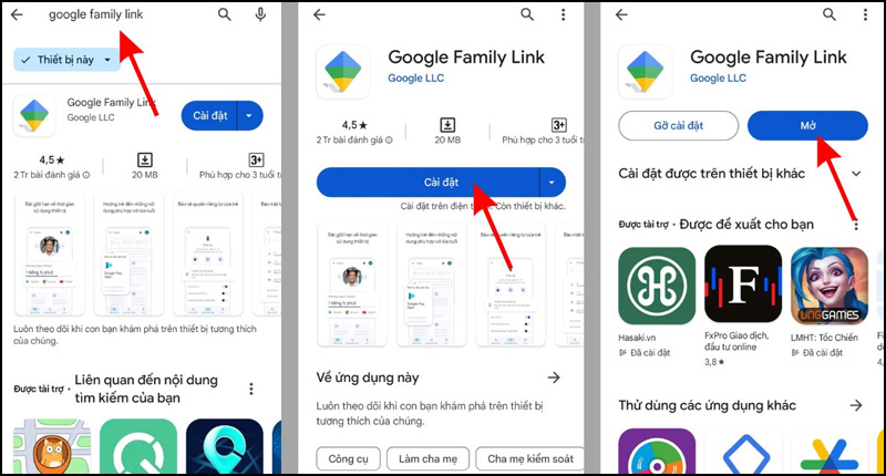 Tải ứng dụng Google Family Link