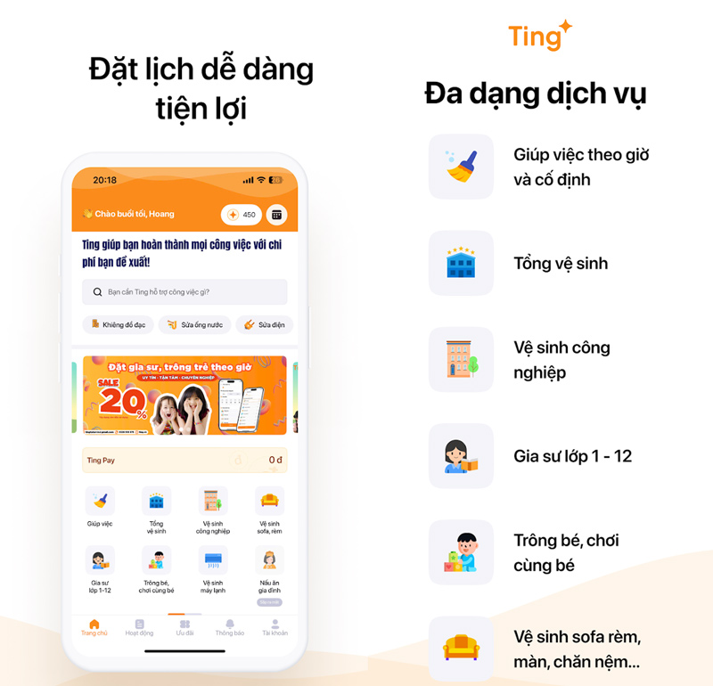 Ting app quản lý công việc gia đình