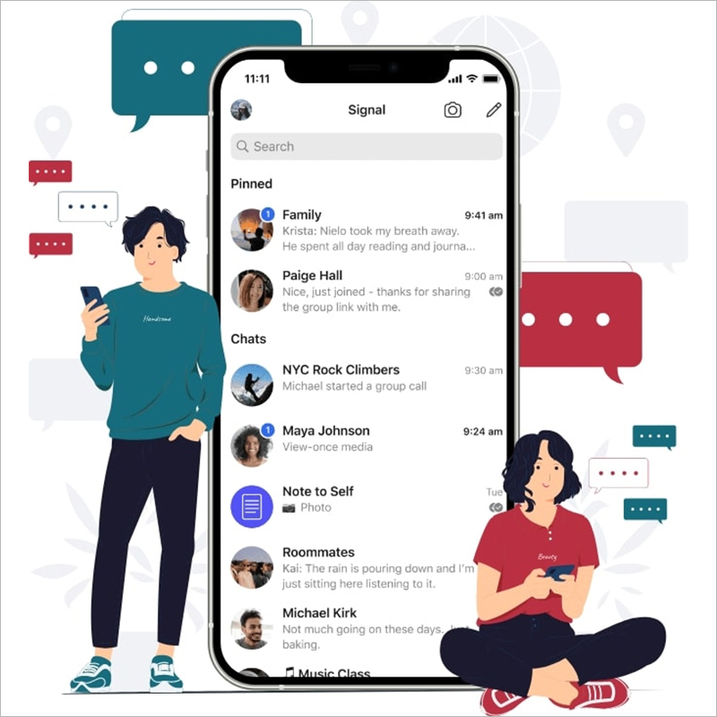 Các tính năng nổi bật của Signal App