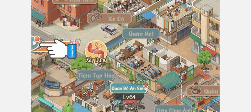 Mở game Tiệm Tạp Hóa Thời Gian và nhấn vào phần mở rộng