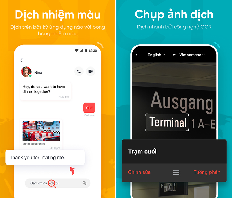U-Dictionary tích hợp nhiều tính năng dịch thuật mạnh mẽ