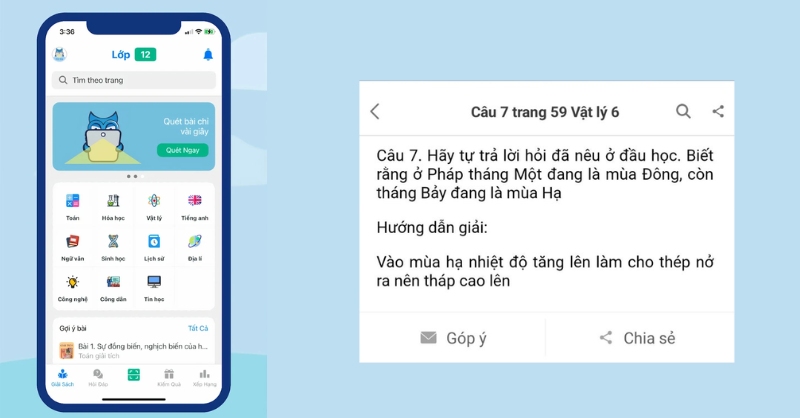 Ứng dụng Giải Bài là công cụ học tập hữu ích cho học sinh lớp 1–12
