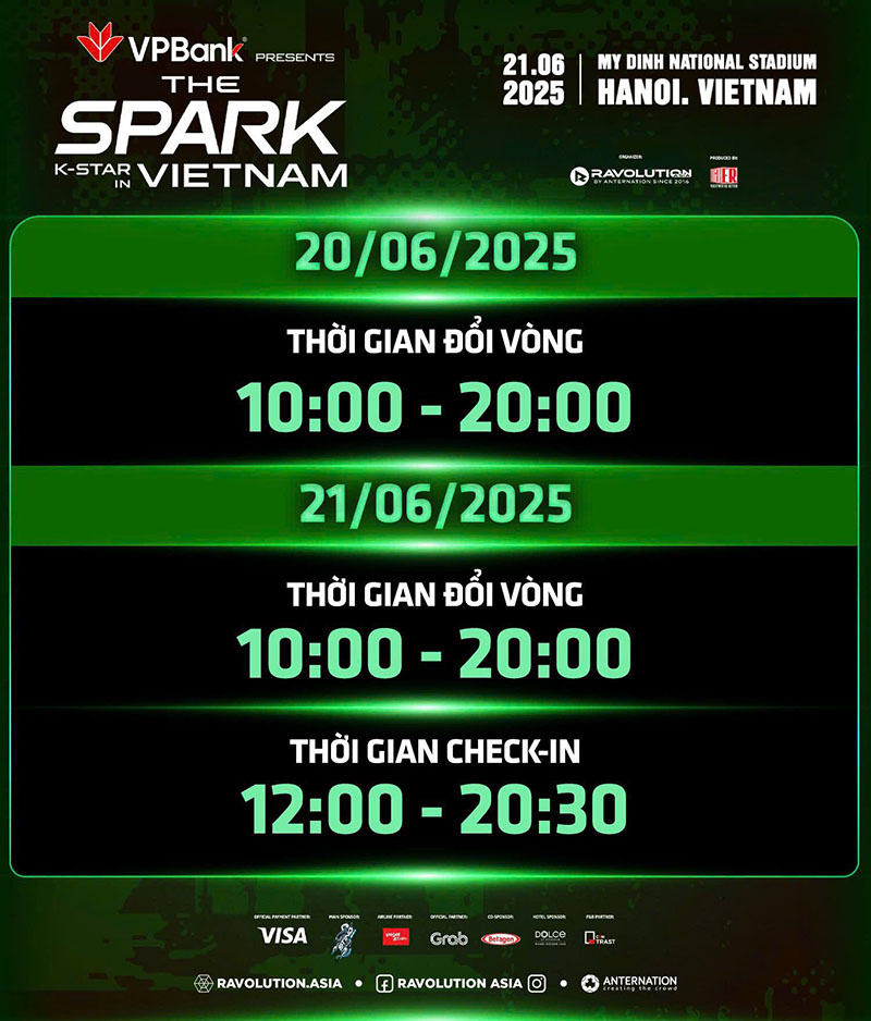 Timeline của concert K-Star Spark 2025