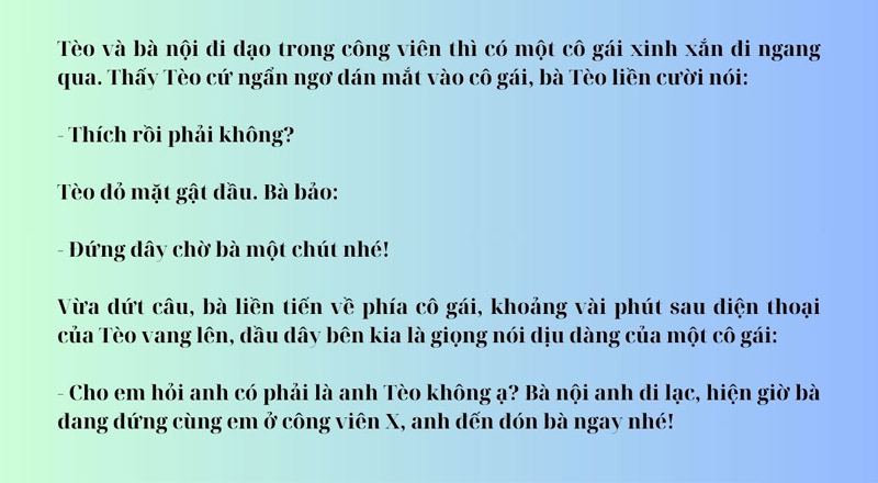 Tuyệt chiêu mai mối tạo ra tiếng cười cho người đọc