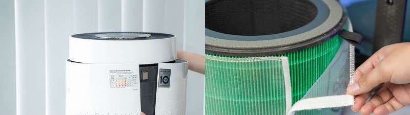 Vệ sinh vỏ bên ngoài và vệ sinh bộ lọc sau thời gian dài sử dụng