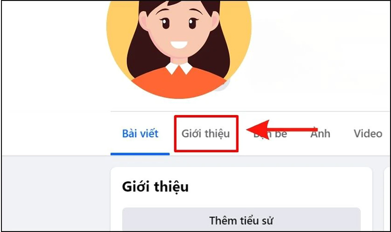 Tại trang cá nhân của mình, bạn chọn mục “Giới thiệu” rồi chọn “Tổng quan”