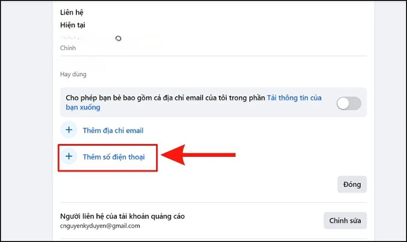 Bạn nhấn “Thêm số điện thoại”