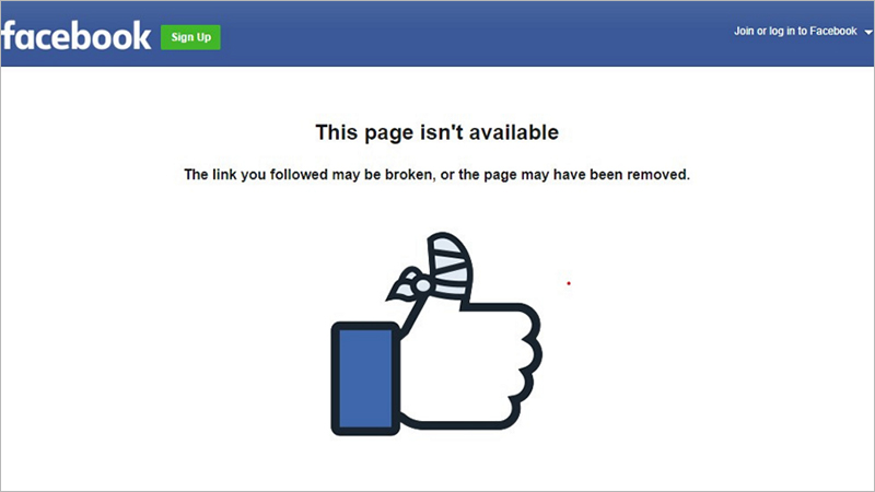 RIP nick Facebook chỉ tài khoản bị vô hiệu hóa hoặc khóa tạm thời/vĩnh viễn