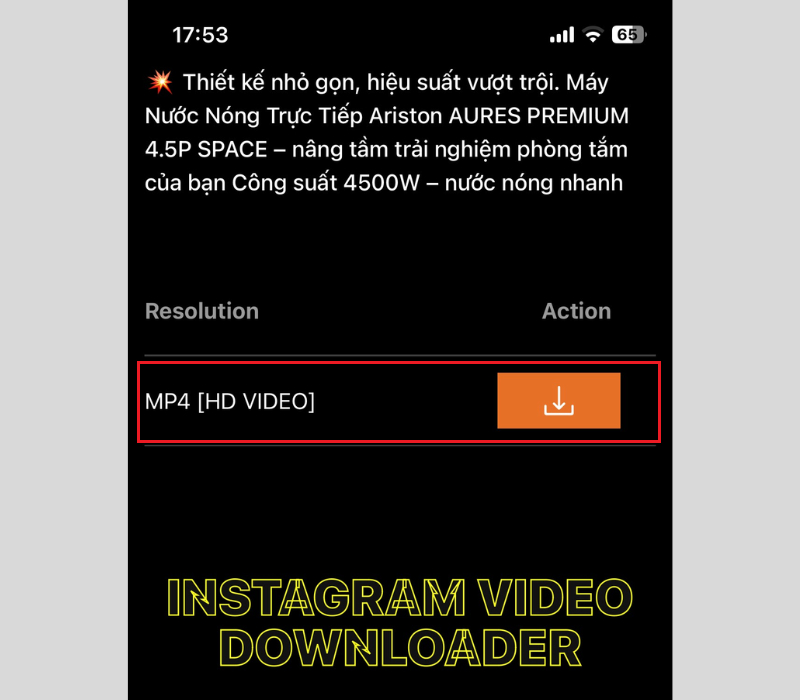 Tải video Reels trên Instagram bằng IG1S