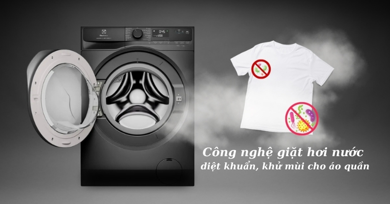 Công nghệ giặt hơi nước Steam trên máy giặt