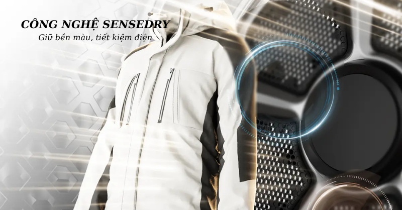 Công nghệ SenseDry trên máy sấy quần áo Toshiba