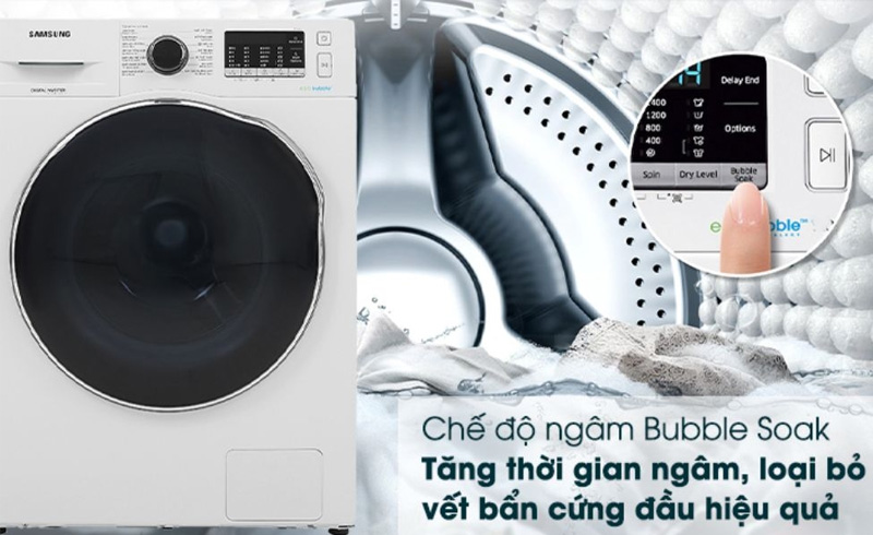 Chế độ Bubble Soak giúp sợi vải được làm mềm tự nhiên