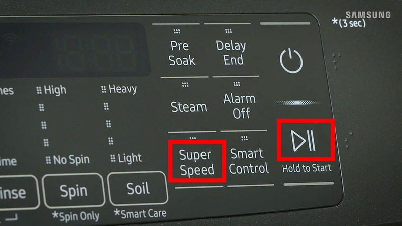 Nhấn chọn chức năng Super Speed trên bảng điều khiển