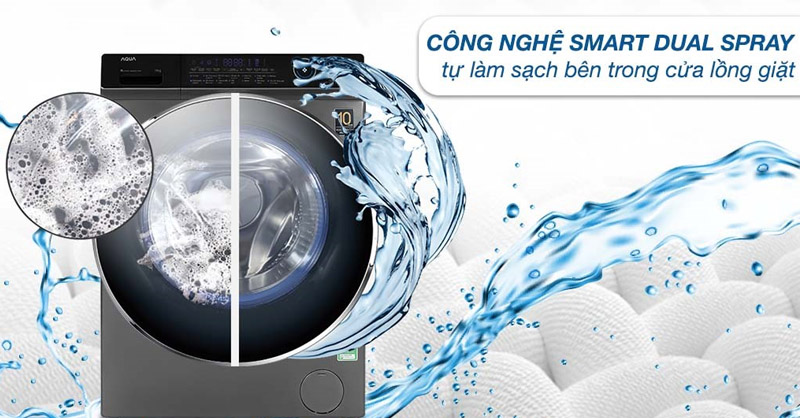 Công nghệ Smart Dual Spray làm sạch thông minh 
