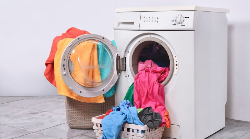 Máy giặt kêu to khi vắt do khối lượng quần áo quá tải