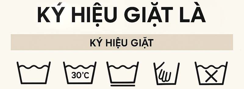 Ký hiệu giặt là trên quần áo