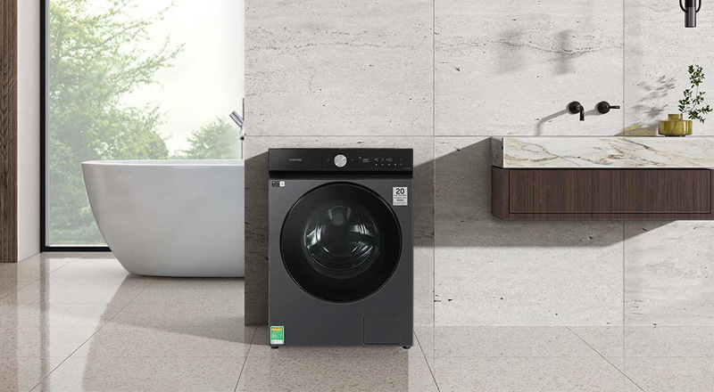 Máy Giặt Bespoke AI 14 kg WW14BB944DGBSV có thiết kế hiện đại 