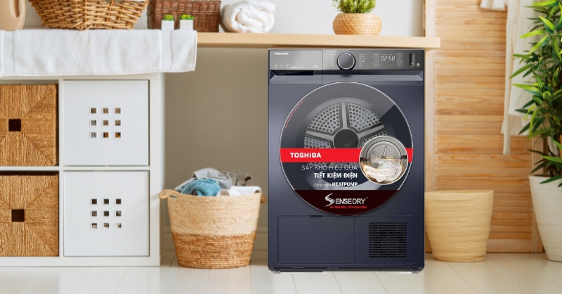 Máy sấy bơm nhiệt Toshiba TD-BK110GHV(MK) mang tinh hoa thiết kế thủ công