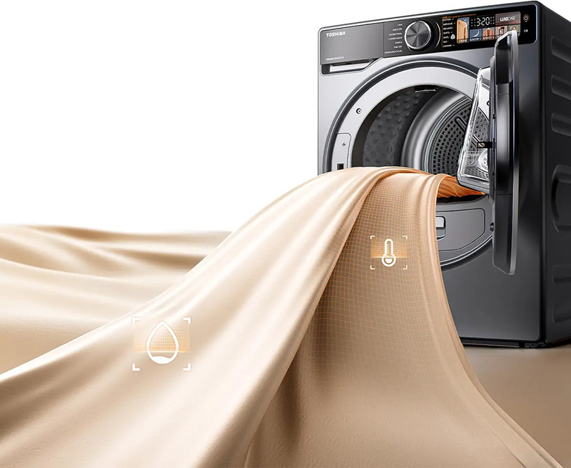 Máy sấy quần áo Toshiba giữ bền màu, tiết kiệm điện