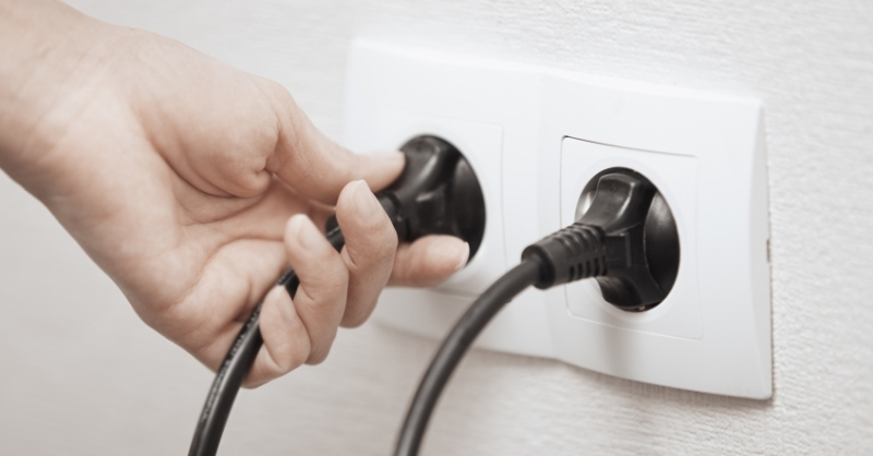 Reset máy giặt Sharp thủ công, ngắt điện