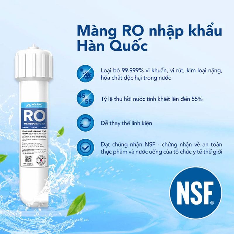 Máy lọc nước sử dụng công nghệ RO