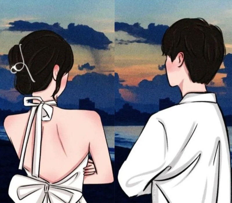 Hình ảnh cặp đôi yêu nhau làm avatar