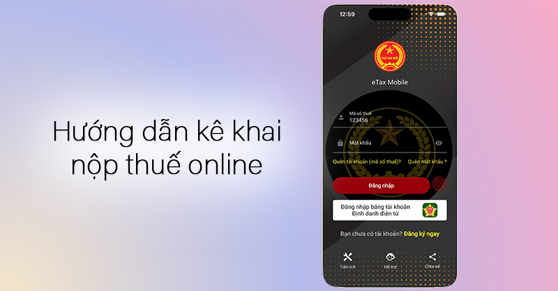 Hướng dẫn kê khai nộp thuế online