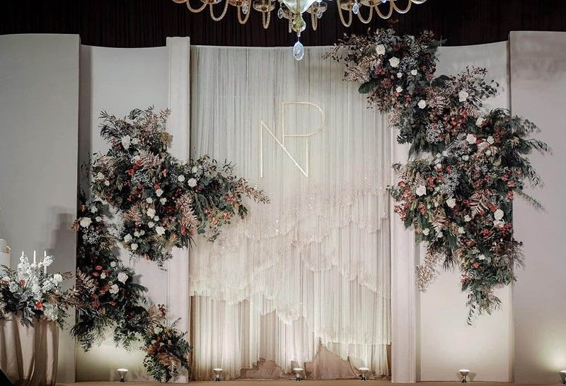 Backdrop đám cưới Vintage nên tham khảo 
