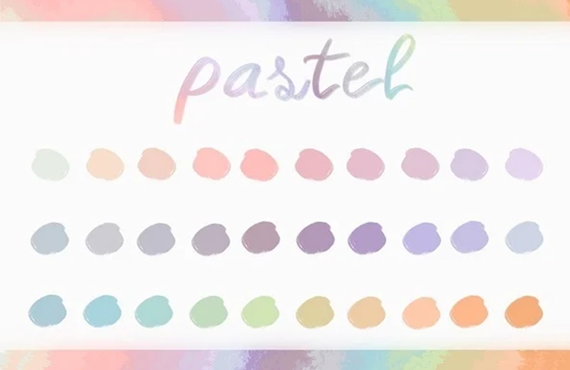Bảng màu pastel là bộ sưu tập những gam màu nhẹ nhàng, tinh tế