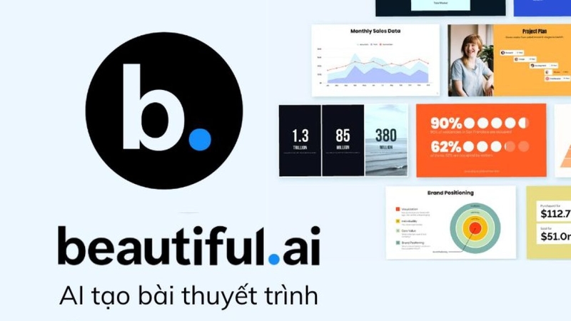 Beautiful.ai để tạo slide bằng AI