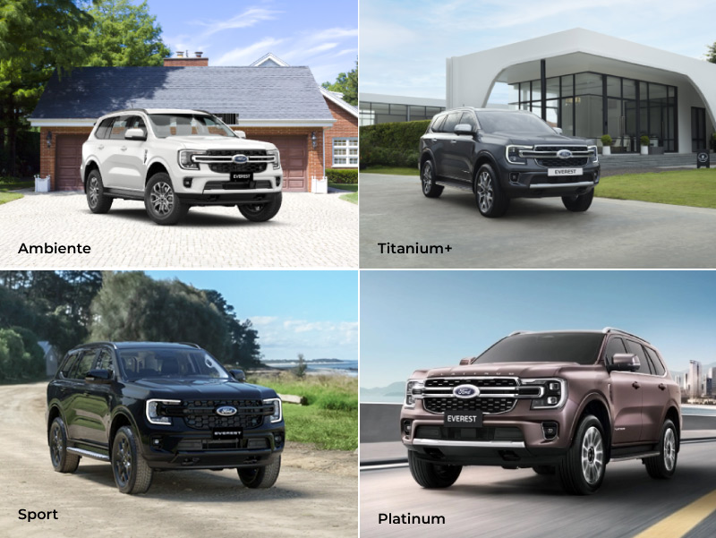 Các phiên bản Ford Everest 2025
