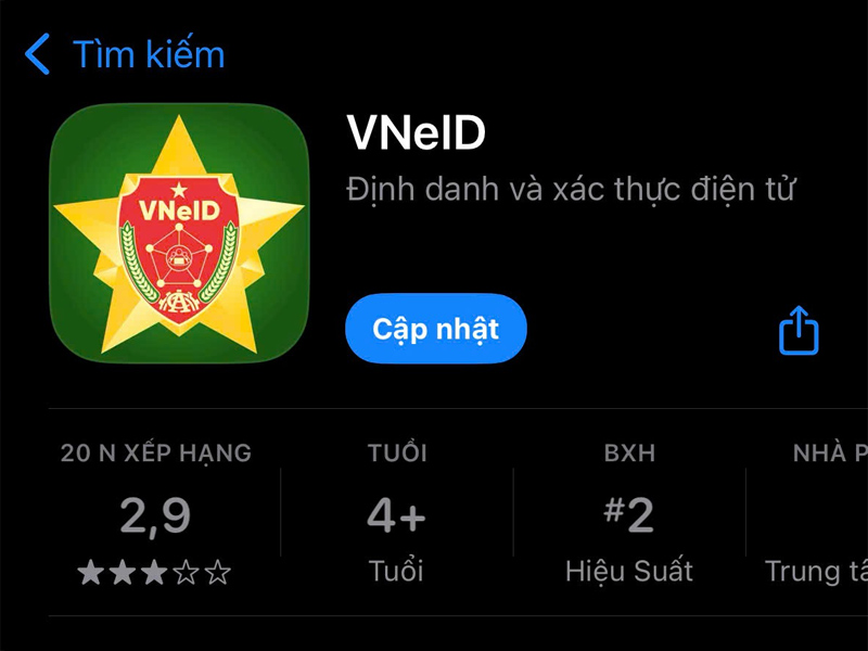 Cập nhật VNeID để tích hợp mã số thuế