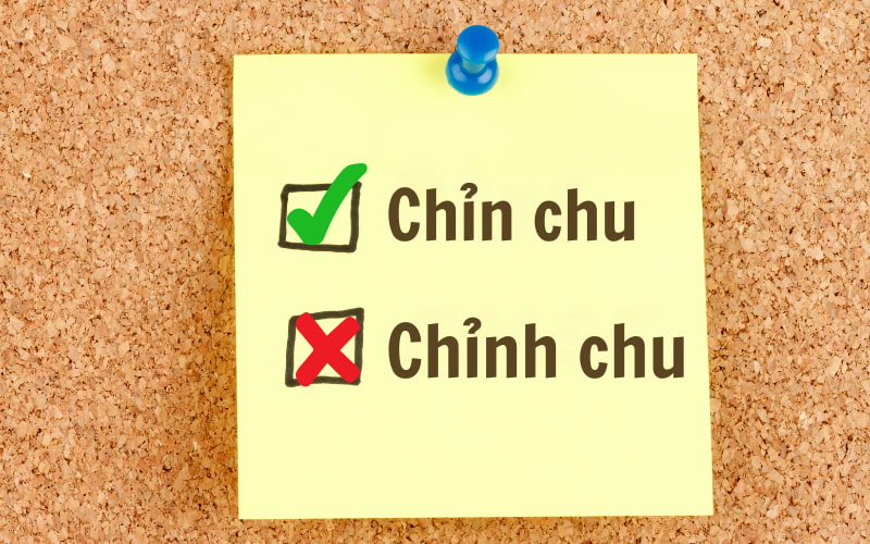 Chỉn chu là từ đúng chính tả