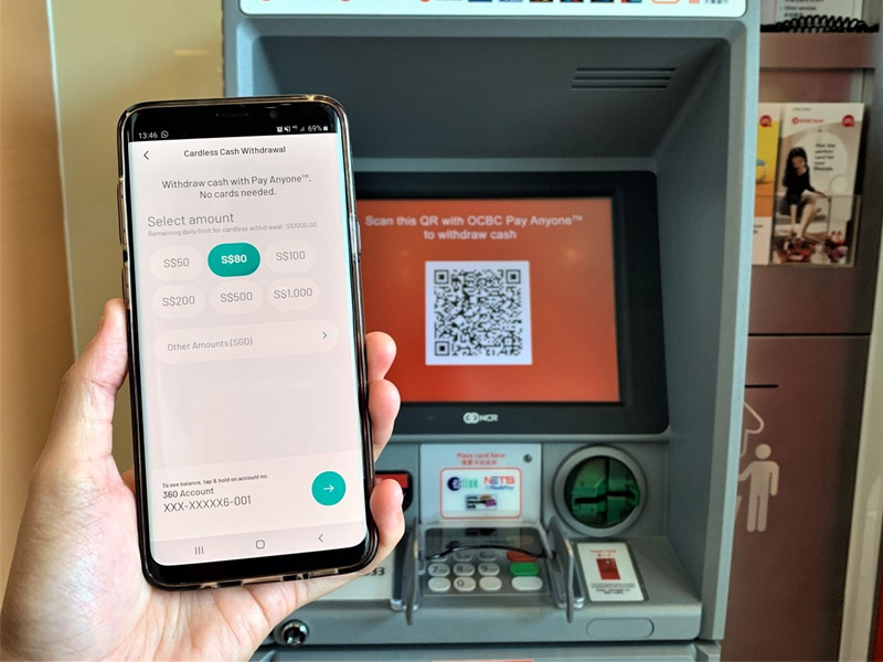 Nhập mã PIN để hoàn tất rút tiền bằng mã QR