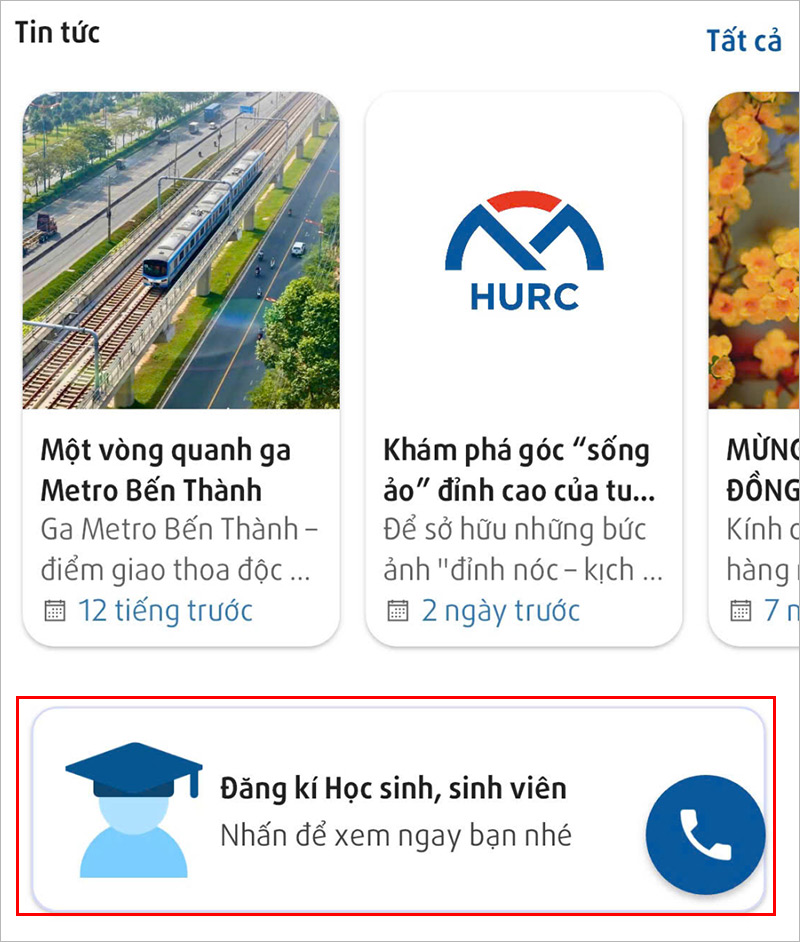 Quy trình đăng ký cho học sinh, sinh viên