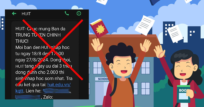 Kẻ gian sử dụng công nghệ để làm giả giấy báo trúng tuyển yêu cầu đóng phí